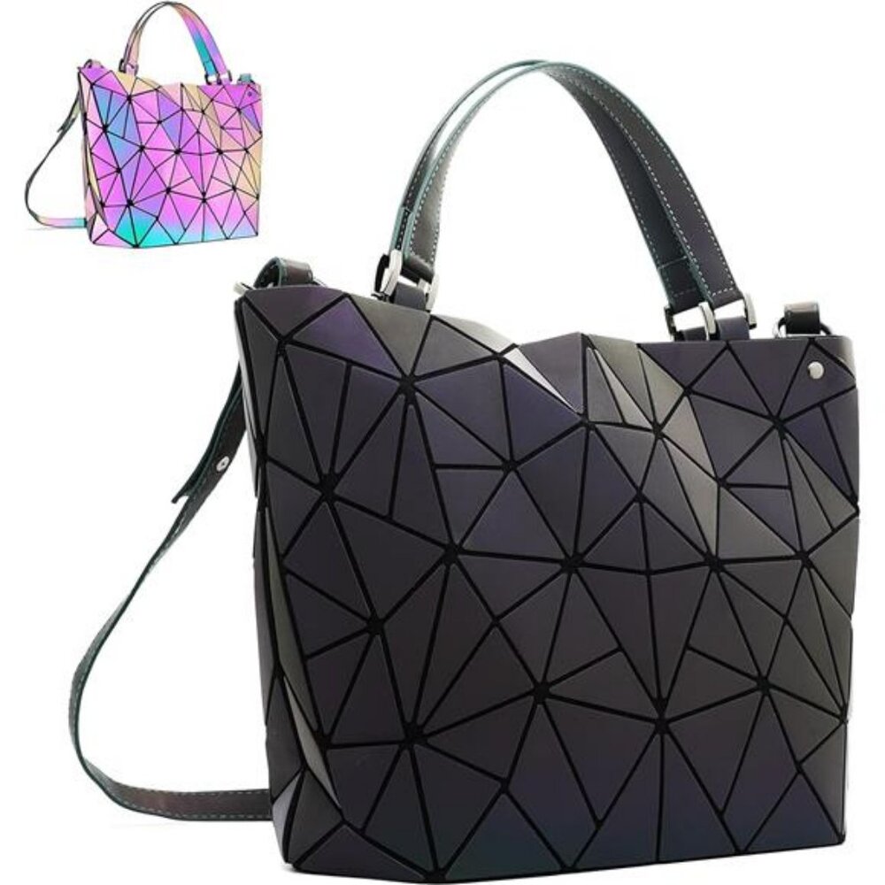 Geometric Purse for Women Geometric Luminous Purses and Handbags, Geometric Bags